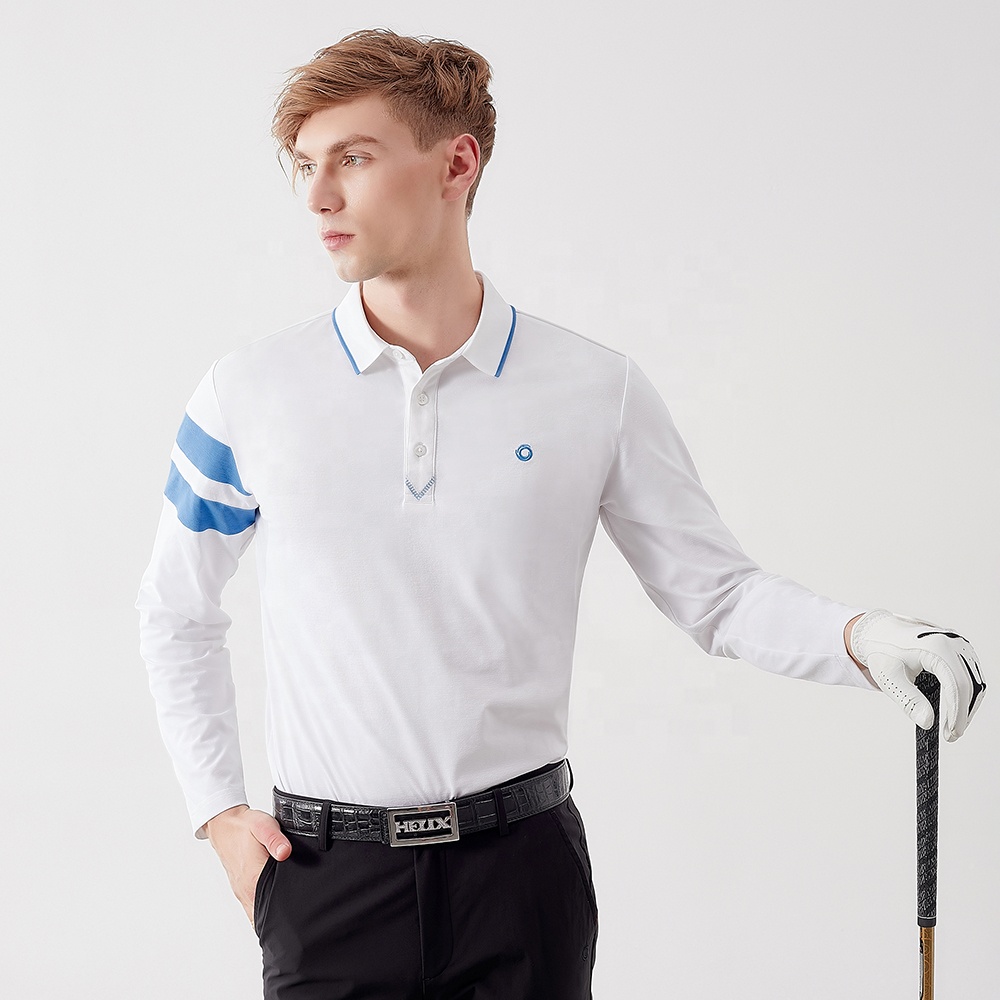 Helix Golf Men Polo Shirt Fashion Style T Shirt Long Sleeve Apparel Cool Sport Wear Golf Clothes Golf T Shirt