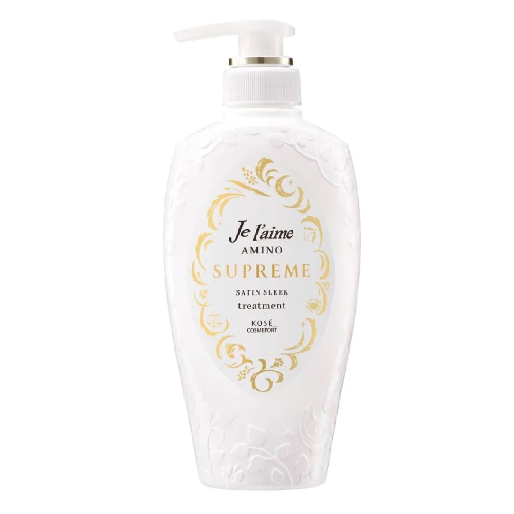 KOSE COSMEPORT Jelaime Amino Supreme Satin Sleek Treatment For Shiny & Airy Hair (Helps Retain Moisture & Repair Damaged Hair ) 500Ml