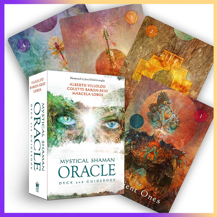 Mystical Shaman Oracle Cards Deck | 64 Cards - 73x102 mm | English Version | Divination Game