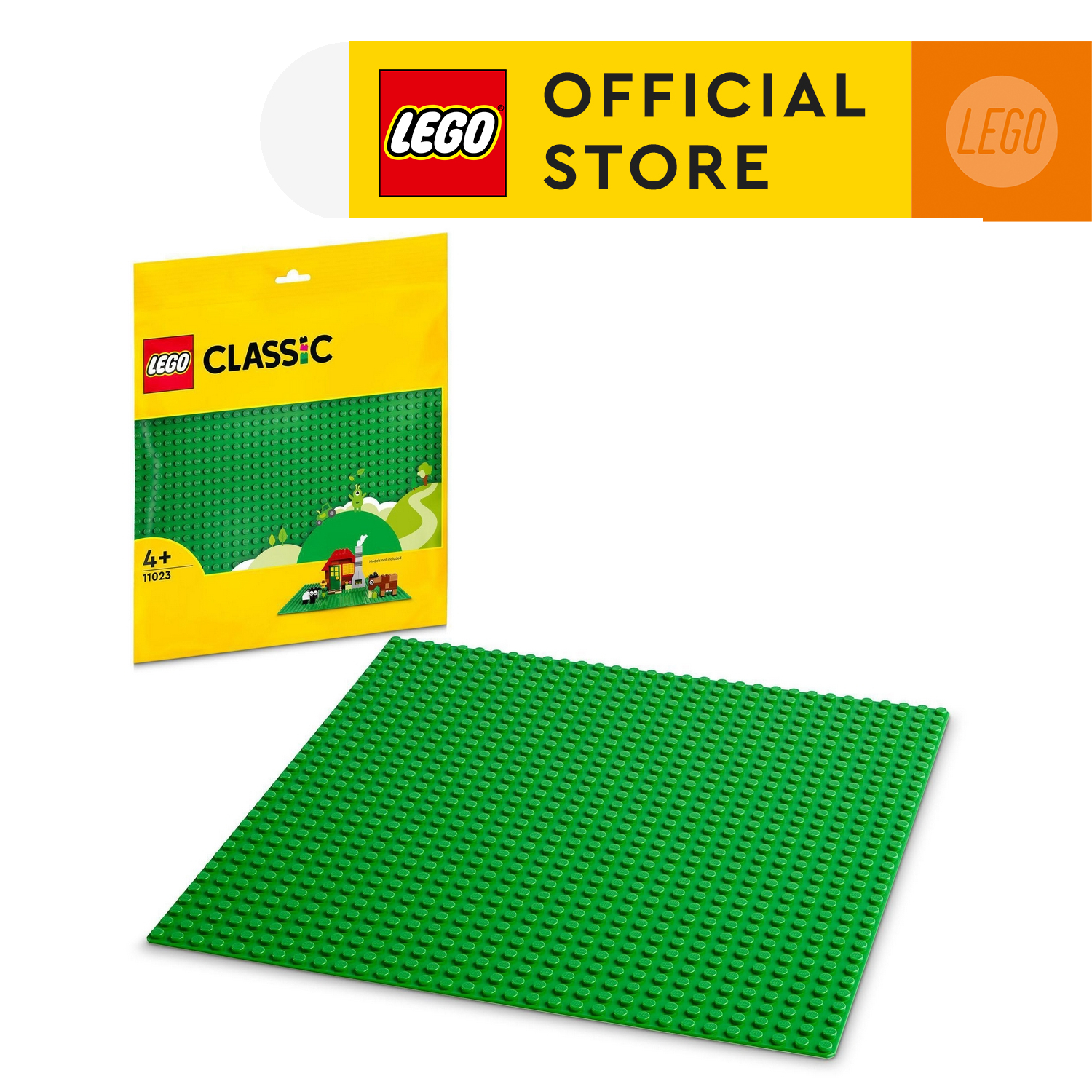 LEGO Classic Green Baseplate 11023 Building Kit for Kids (1 Piece) Building Blocks For Kids Construction Toys Kids Toys Construction Sets Building Toys